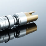 Gold & Silver Saberstaff | Double-Bladed Dueling Lightsaber