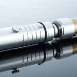 Gold & Silver Saberstaff | Double-Bladed Dueling Lightsaber