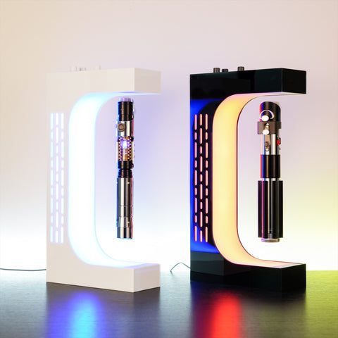 Levitating Lightsaber Hilt Stand Magnetic Floating Display Base For Collectible Lightsaber Tabletop Sci‑Fi Decor