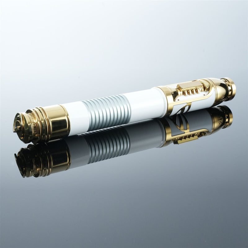 Golden Ivory Guardian Lightsaber | Elegant Gold & Ivory Dueling Saber