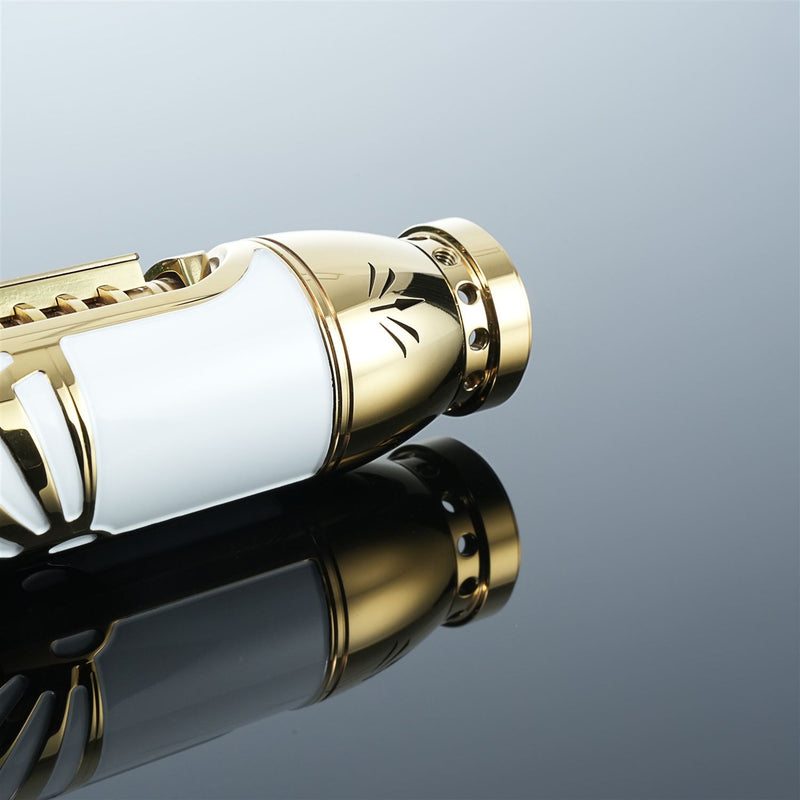 Golden Ivory Guardian Lightsaber | Elegant Gold & Ivory Dueling Saber