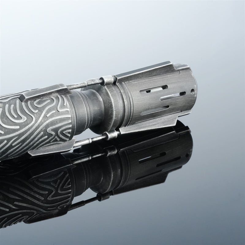 Ornate Gold Saberstaff | Double-Bladed Dueling Lightsaber