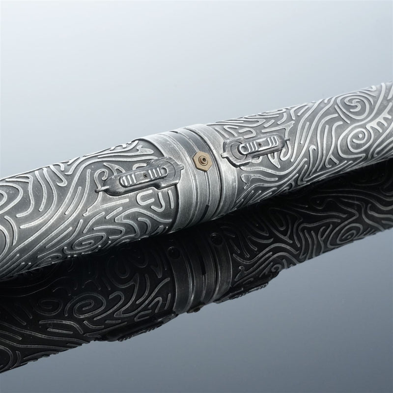 Ornate Gold Saberstaff | Double-Bladed Dueling Lightsaber