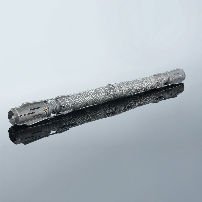 Ornate Gold Saberstaff | Double-Bladed Dueling Lightsaber