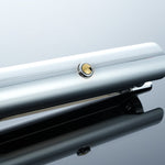 Twin White-Blade Dueling Lightsaber Set, Metal Hilt Neopixel Light Saber 2-Pack