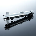 Twin White-Blade Dueling Lightsaber Set, Metal Hilt Neopixel Light Saber 2-Pack