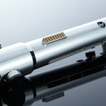 Twin White-Blade Dueling Lightsaber Set, Metal Hilt Neopixel Light Saber 2-Pack