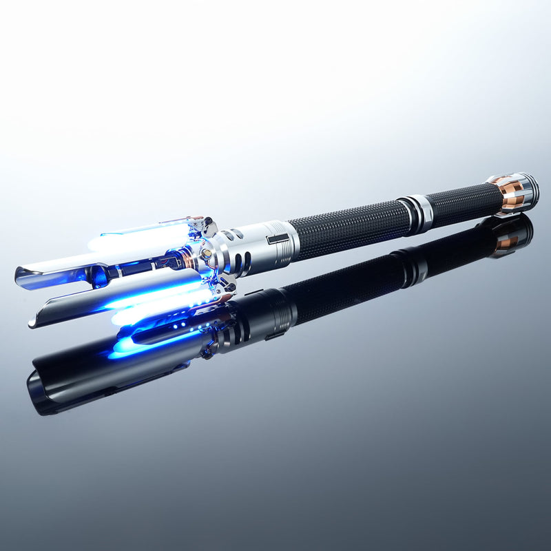 Frontier Crossguard Lightsaber Metal Hilt Neopixel Light Saber for Cosplay & Collection