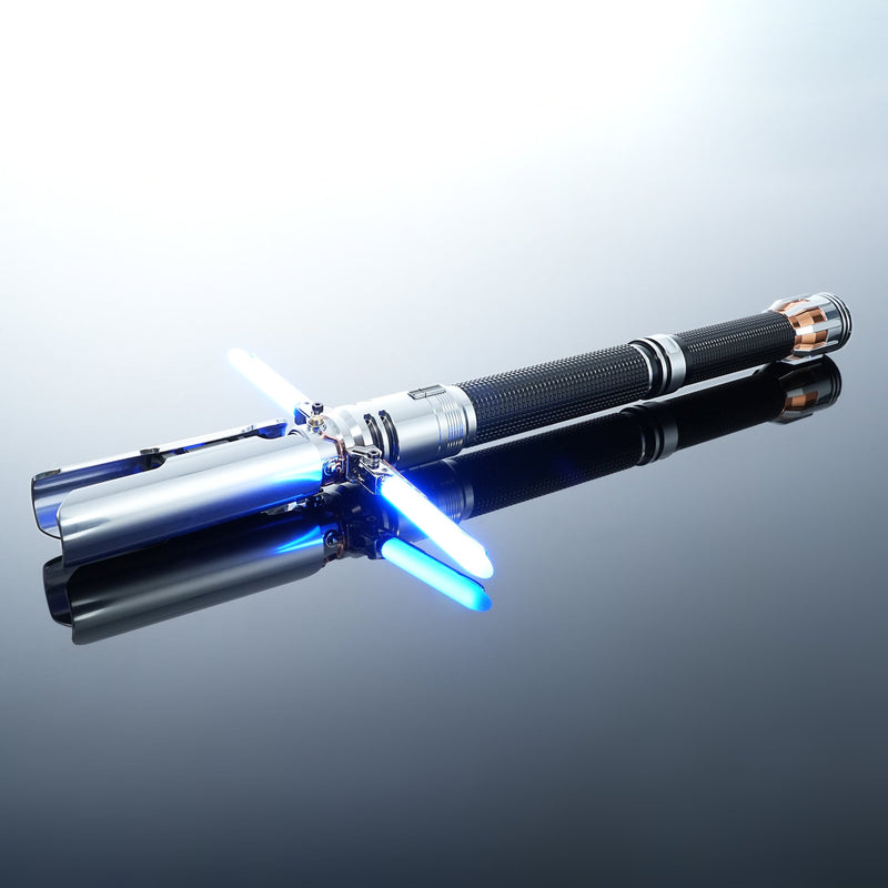 Frontier Crossguard Lightsaber Metal Hilt Neopixel Light Saber for Cosplay & Collection