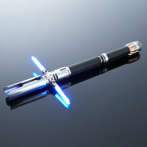 Frontier Crossguard Lightsaber Metal Hilt Neopixel Light Saber for Cosplay & Collection