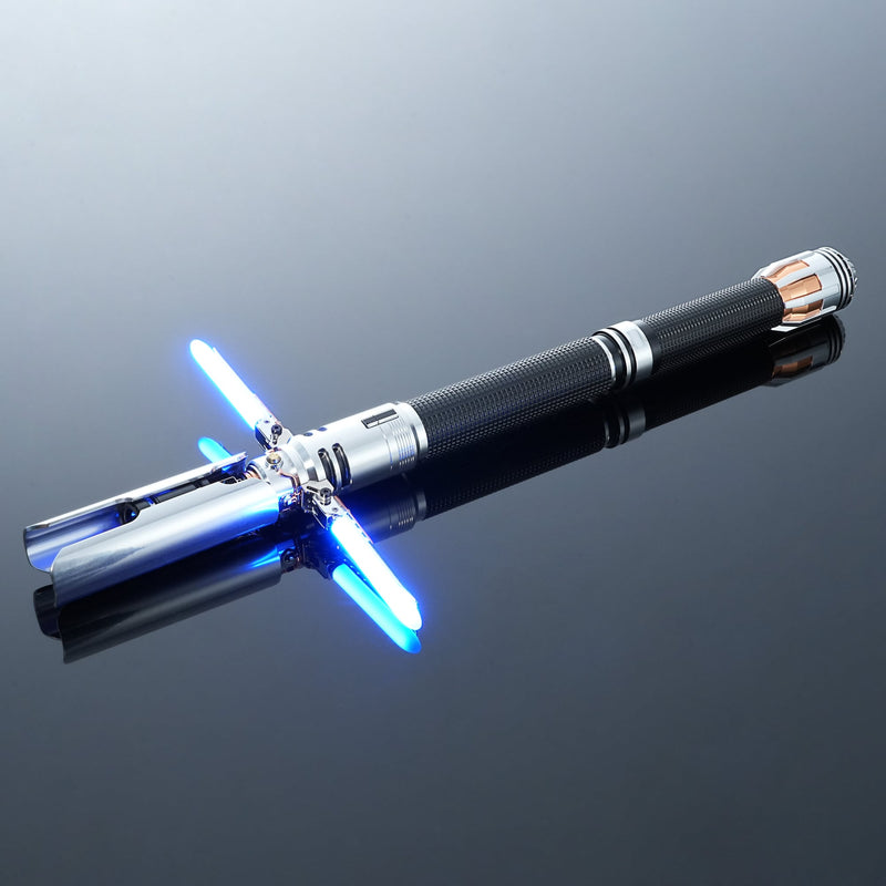 Frontier Crossguard Lightsaber Metal Hilt Neopixel Light Saber for Cosplay & Collection