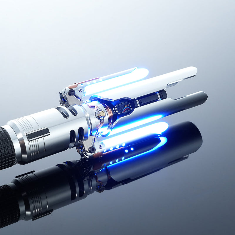 Frontier Crossguard Lightsaber Metal Hilt Neopixel Light Saber for Cosplay & Collection