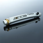 Twin White-Blade Dueling Lightsaber Set, Metal Hilt Neopixel Light Saber 2-Pack