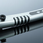 Twin White-Blade Dueling Lightsaber Set, Metal Hilt Neopixel Light Saber 2-Pack