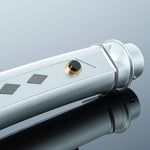 Twin White-Blade Dueling Lightsaber Set, Metal Hilt Neopixel Light Saber 2-Pack