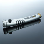 Twin White-Blade Dueling Lightsaber Set, Metal Hilt Neopixel Light Saber 2-Pack