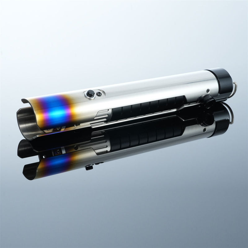 Sol Master Lightsaber | Elegant High-Era Gold & Silver Dueling Saber