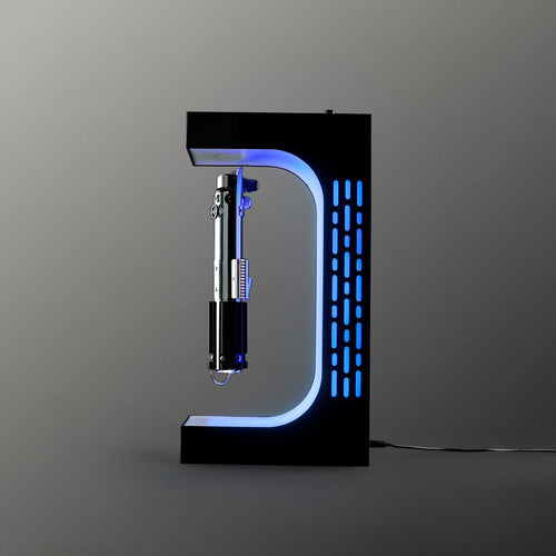 Levitating Lightsaber Hilt Stand Magnetic Floating Display Base For Collectible Lightsaber Tabletop Sci‑Fi Decor